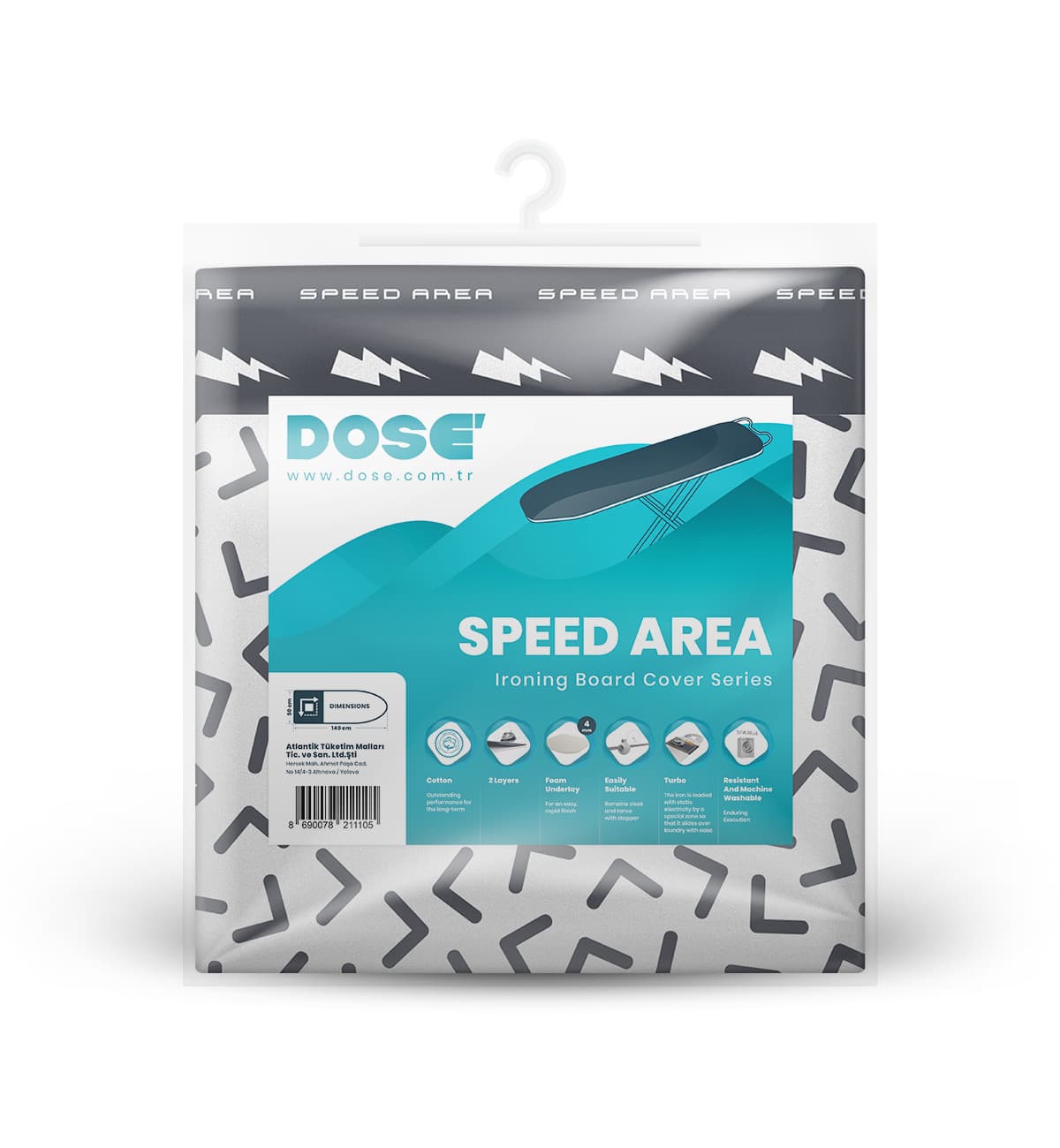 SPEED AREA SERİSİ ÜTÜ MASASI KILIFI